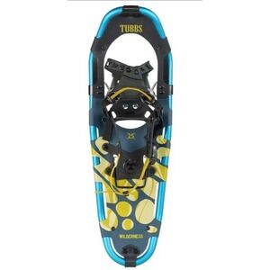 Tubbs Wilderness 25 Snowshoes Blue Yellow Day Hiking Aluminum Frame NEW